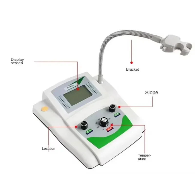 Desktop PH Meter Water Quality Analyzer PH Tester Acidity Meter for Laboratory Skin Aquarium Pool PHS-25 PHS-25C PHS-3C