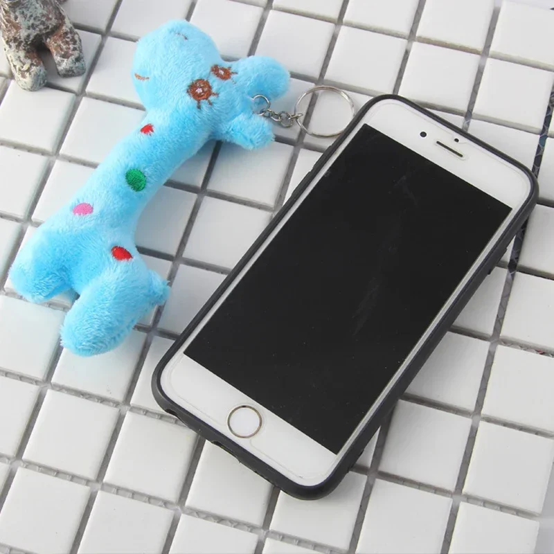 Kawaii Plush Giraffe Stuffed Toys Cartoon Animal Doll Keyring Soft Cute Plush Keychain Pendant for Kids Baby Children Funny Gift