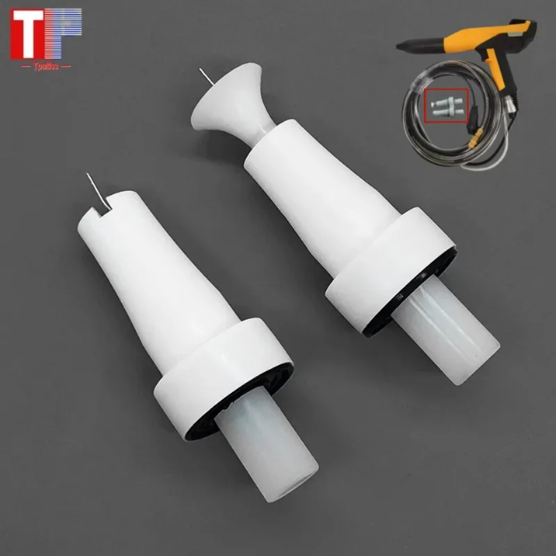 

Tpaitlss New NS04 1008150 Complete Electrode Holder with Round Jet Nozzle GM03 Manual Spray Gun for Powder Coating