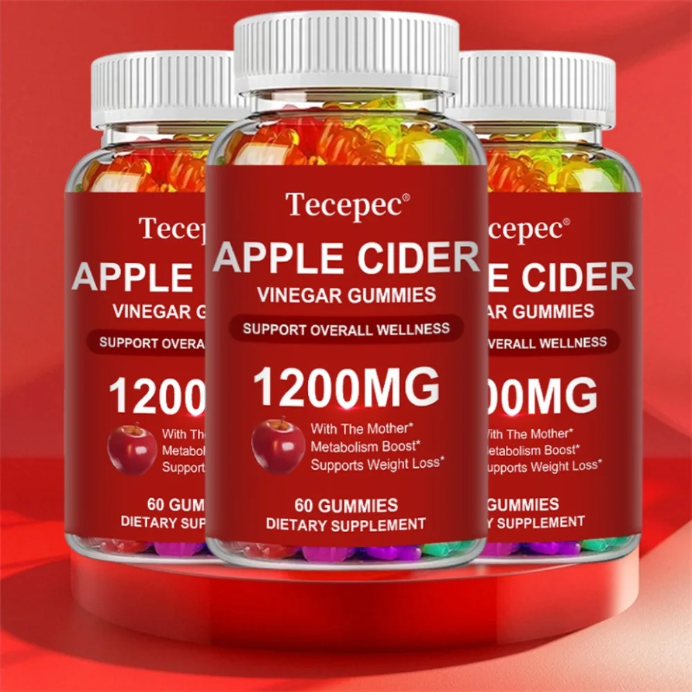 Apple Cider Vinegar Gummies - Supports Healthy Weight Management, Boosts Immunity, and Promotes Balanced Intestinal Flora