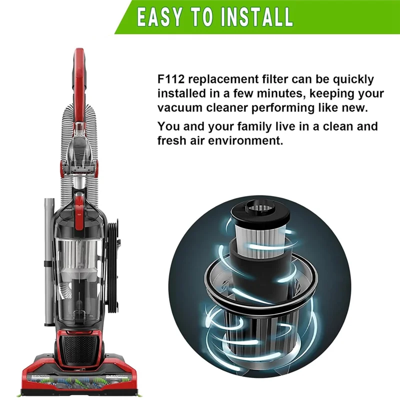 Sostituzione del filtro LITE-F112, intrappolamento degli odori pre-motore e confezione da 2 filtri di ingresso per Dirt Devil Endura UD20120NC UD70161