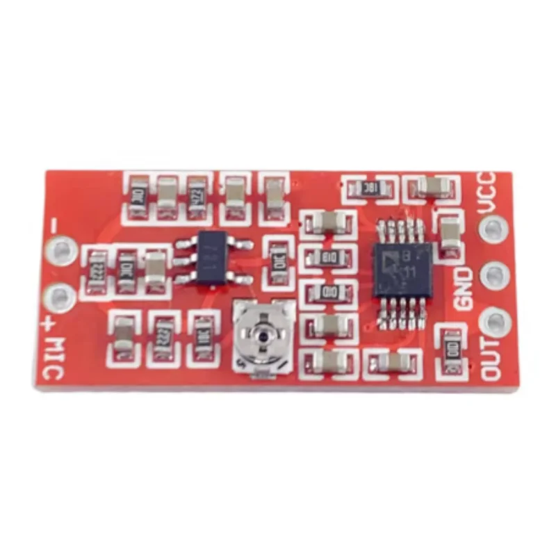 1Pcs/lot 100% New MAX4466 Electret Microphone Preamplifier Module with SSM2167 Voice Compression Amp Sound Amplifier Board
