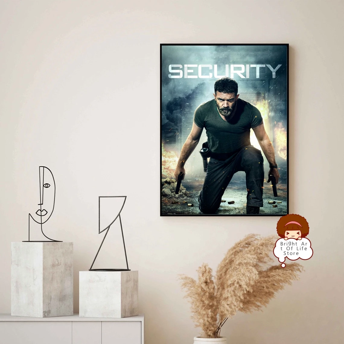 Security (2017) Movie Poster Cover Photo Print Canvas Wall Art Home Decor (Unframed)