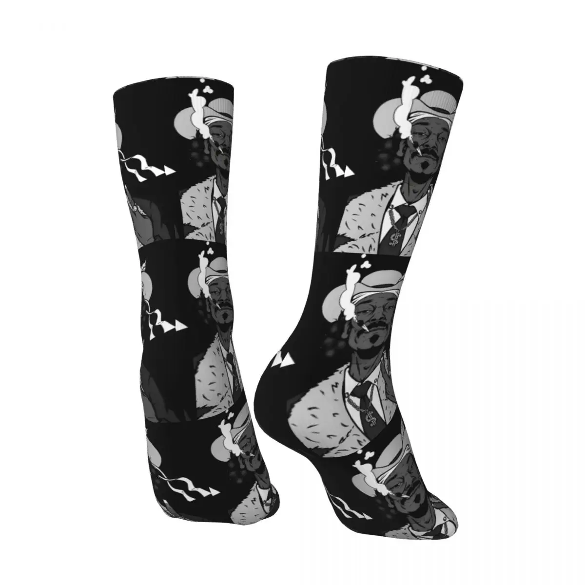 Snoop Dogg Rapper Socks Funny Stockings Men High Quality Outdoor Socks Winter Custom Non Slip Socks