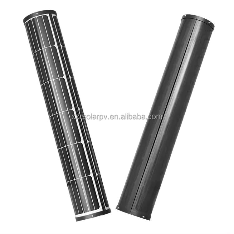 

barrel shape design Solar Panel 100watt IBC Glass Solar panel easily Install on Street light pole