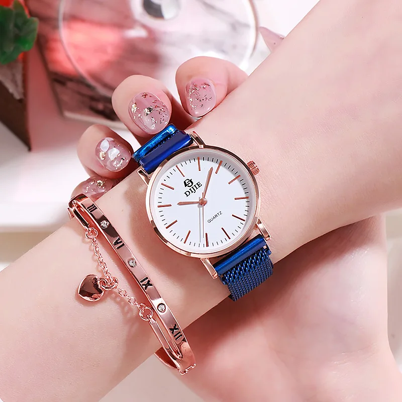 Unique Style Girls' Partysu Versatile Personality Watch Female Students Korean Style Simple Fashion Casual Couple's Watch