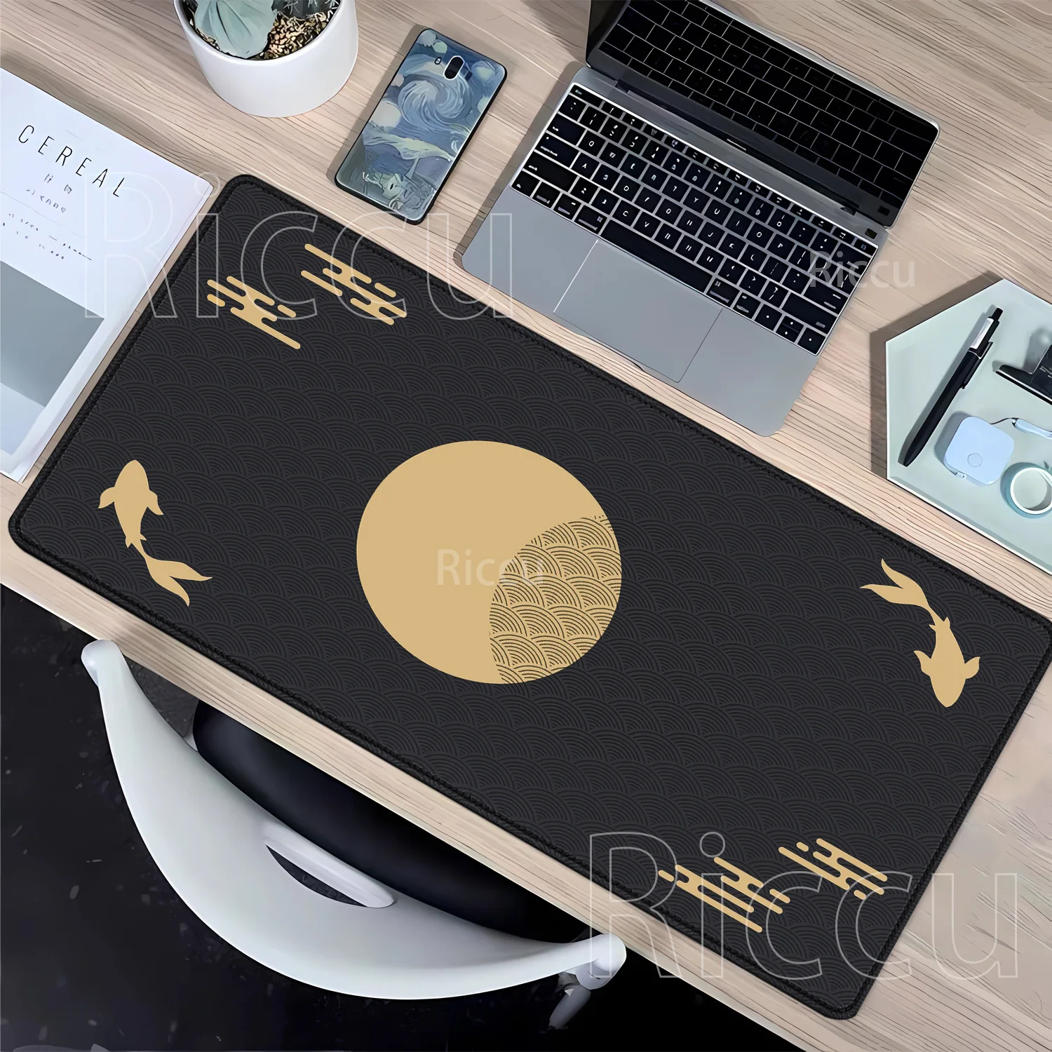 XXL Mousepad fish sunset HD Printing Rubber game 400x900mm Mouse Pad Keyboard PC Gaming offices accessorie mat overlock Desk Mat