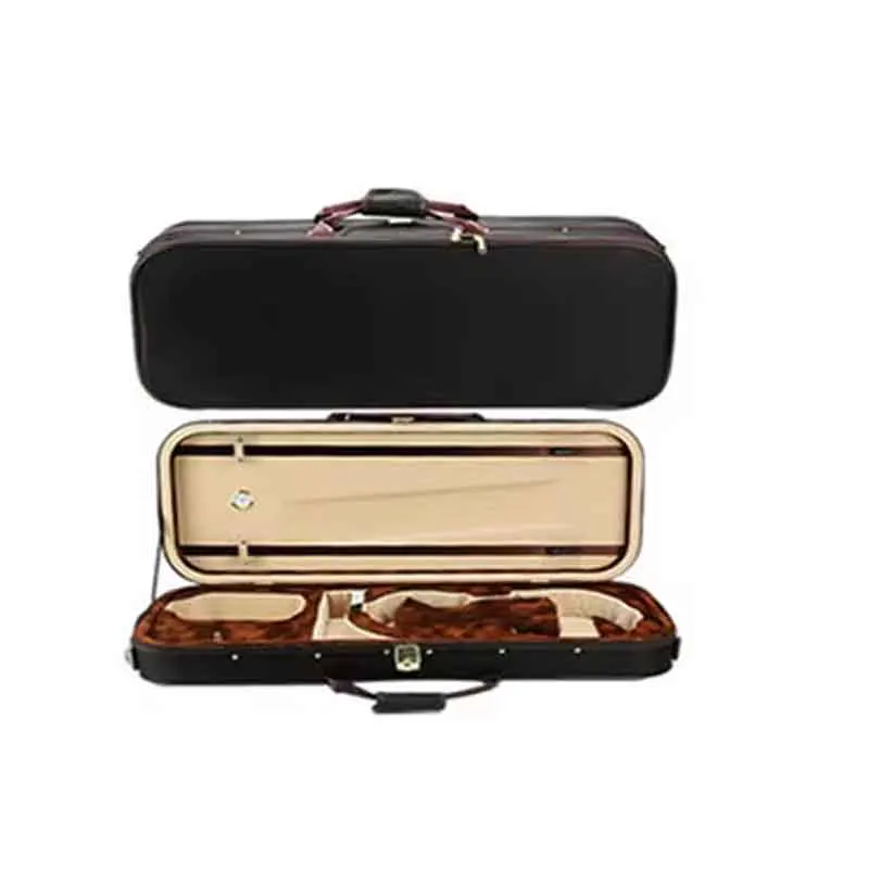 USA low tax High-end Basswood and golden velvet inside Viola Square case  Viola Square Box With hygrometer viola parts