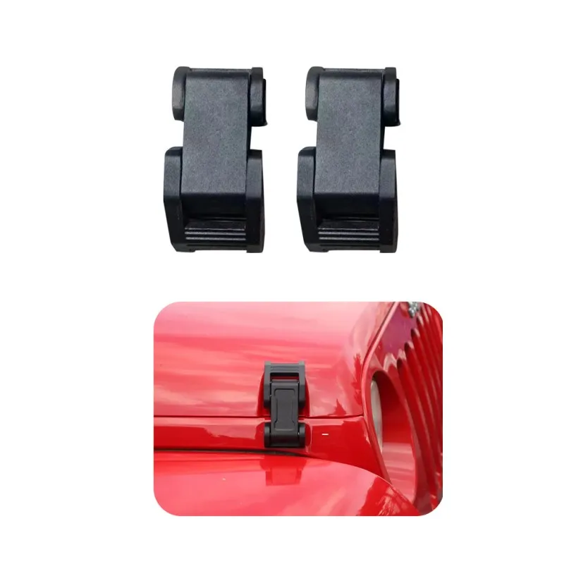 Hood Lock Latch Catch For Jeep Wrangler JK 07-18 JL/JT 18-21 Exterior Kits Accessories Black Aluminum Engine Cover Hood Lock