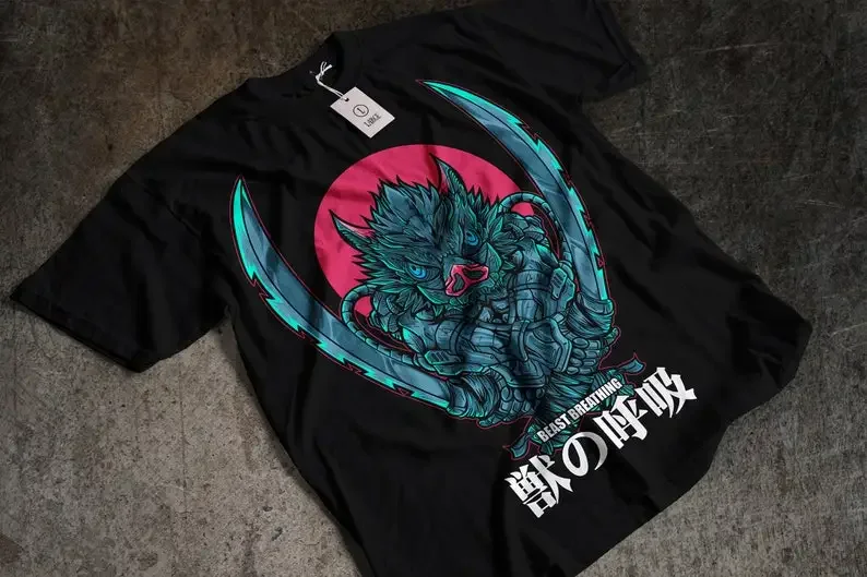 Inosuke Demon Slayer Shirt,, Kimetsu No Yaiba, Kibutsuji Muzan, Kokushibo, Tanjiro Kamado