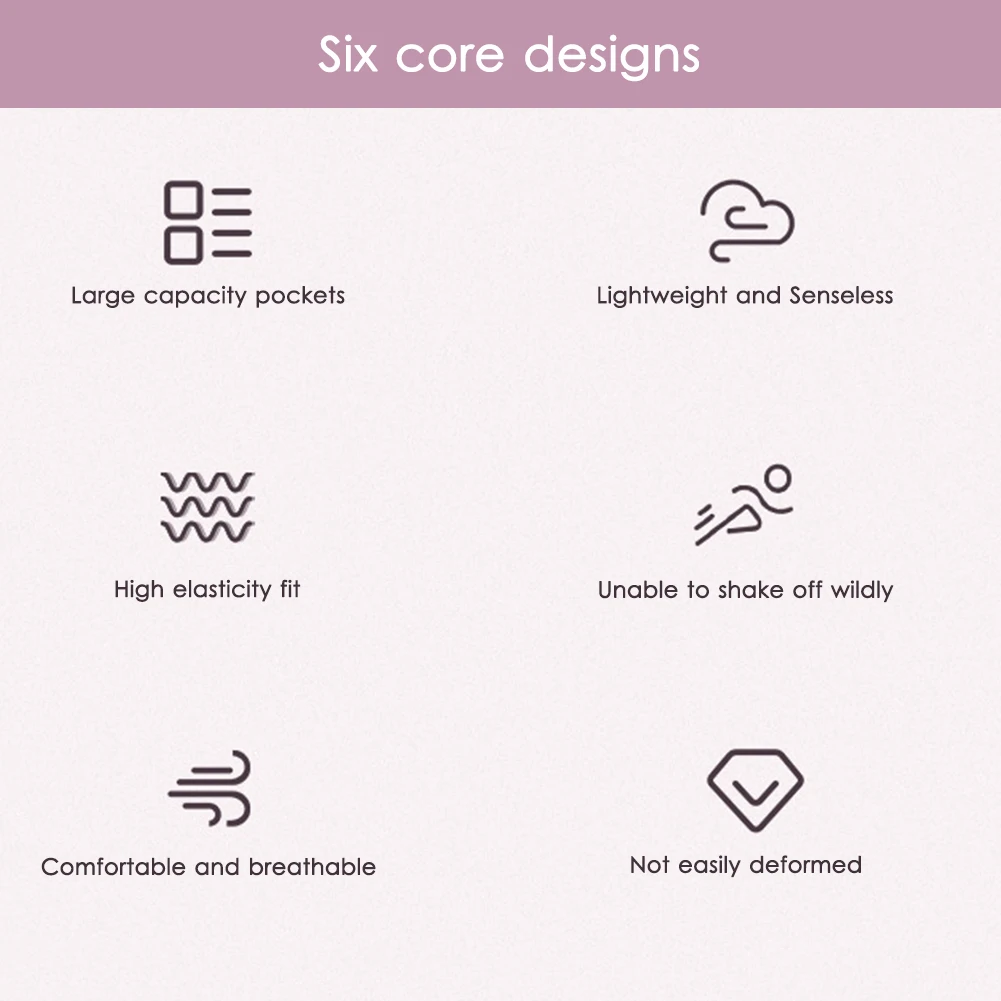

Бесшовный пояс для бега, легкий невидимый чехол для мобильного телефона, портативный эластичный дышащий спортивный аксессуар большой емкости