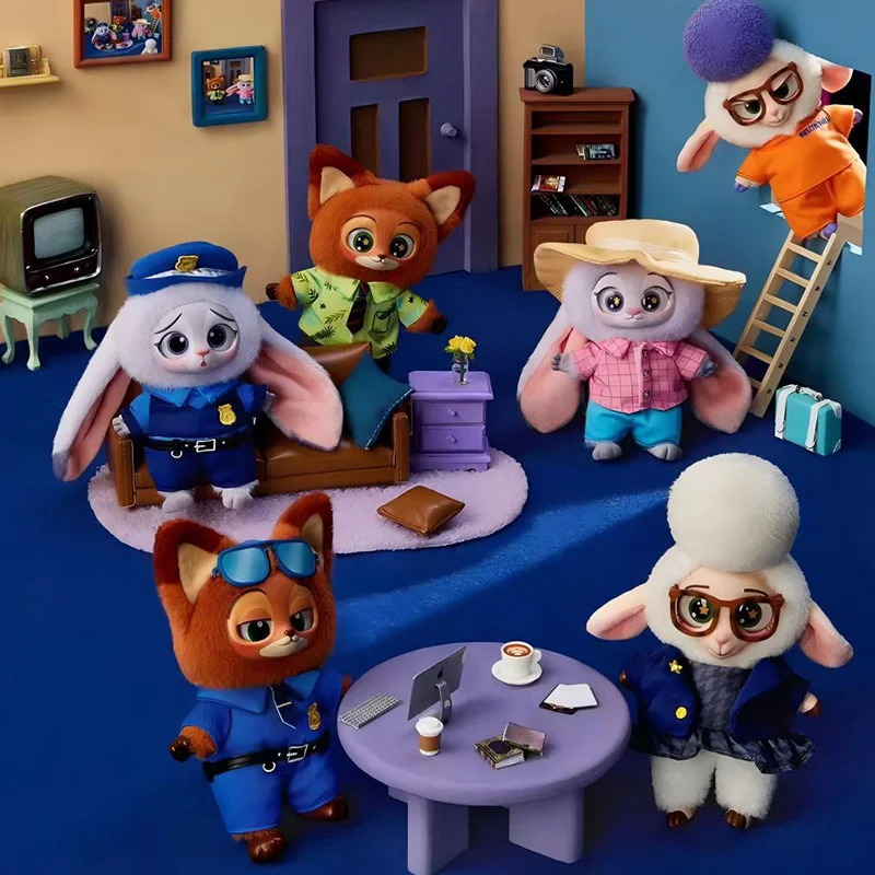 ของแท้จากทางการ ชุดฟิกเกอร์แอคชั่น 6 ตัว ซูโทเปีย 2 ตุ๊กตานิค จูดี้ น่ารัก ของเล่นตุ๊กตาผ้าพลัฌ อนิเมะ ฟิกเกอร์การ์ตูน ของสะสม โมเดลตุ๊กตาผ้าพลัฌ