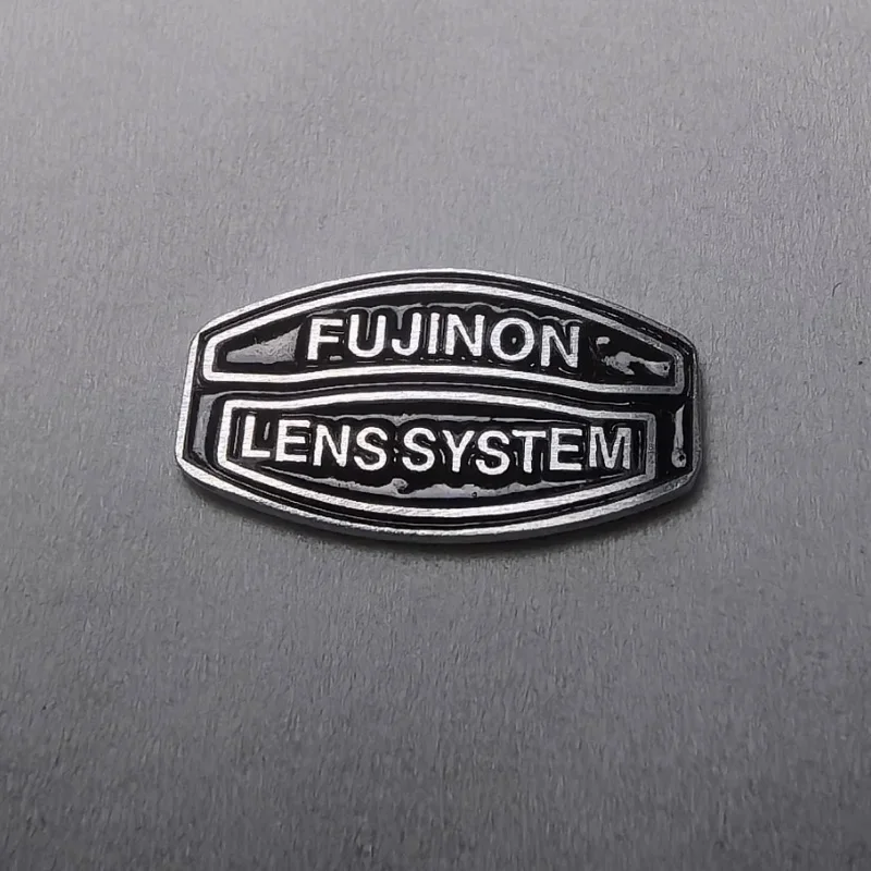 Handmade Metal Fujinon Lens System Logo Sticker Camera Decoration Nameplate  Badge for Fujifilm or other Cameras