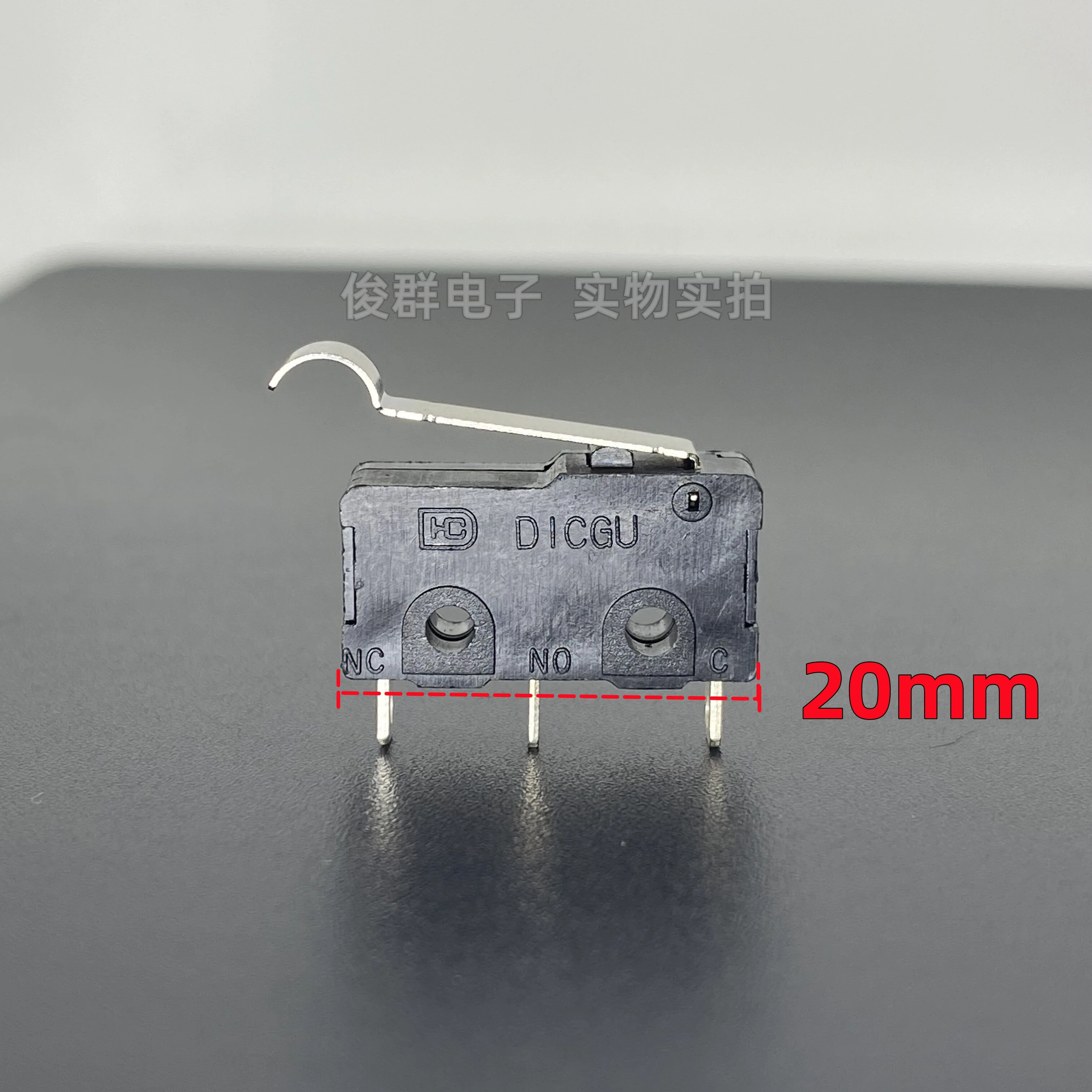 10pcs/Taiwan SM5 micro switch with r handle 3 feet 5A travel limit detection reset light button