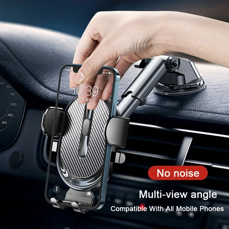 Sucker Car Phone Holder Mobile Smartphone Cellphone Bracket Tablet Vehicles Mount Stand GPS for IPhone 14 Xiaomi Huawei Samsung