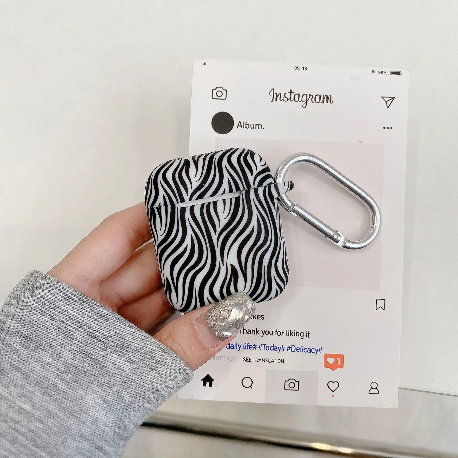 نمط جديد ل Airpods 4th غطاء من السيليكون ريترو شخصية زيبرا طباعة شكل Airpods برو 2 سماعة الغطاء الواقي 1st 2nd 3rd