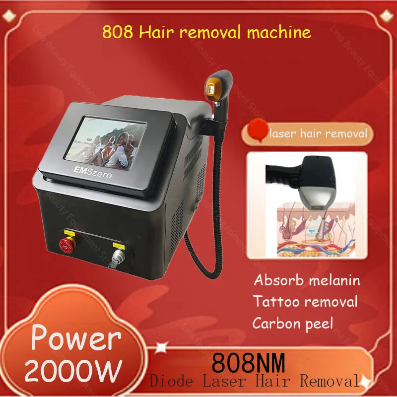 

808NM diode laser hair removal carbon peeling absorption melanin laser removal melasma beauty device