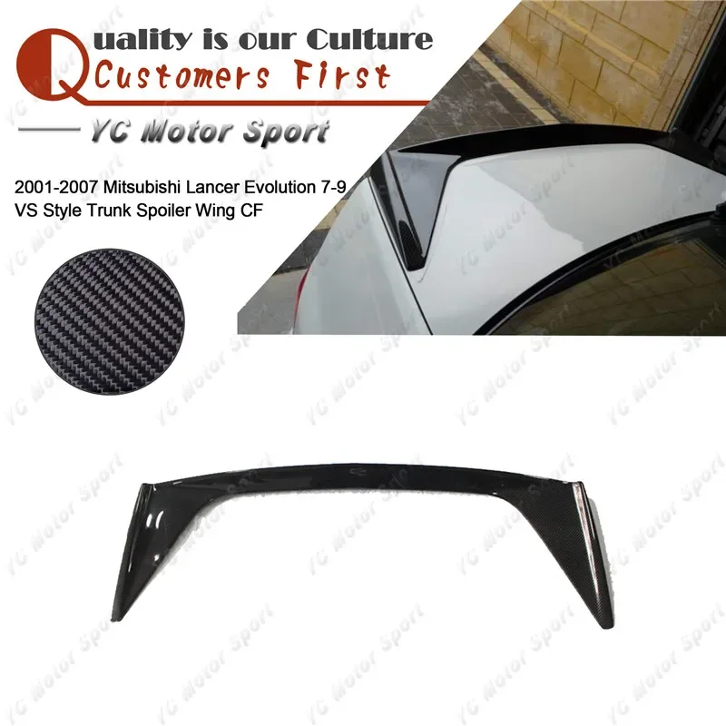 Car Accessories Carbon Fiber VS Style Trunk Spoiler Fit For 2001-2007 Evolution 7-9 EVO 7 8 9 Rear Spoiler Wing