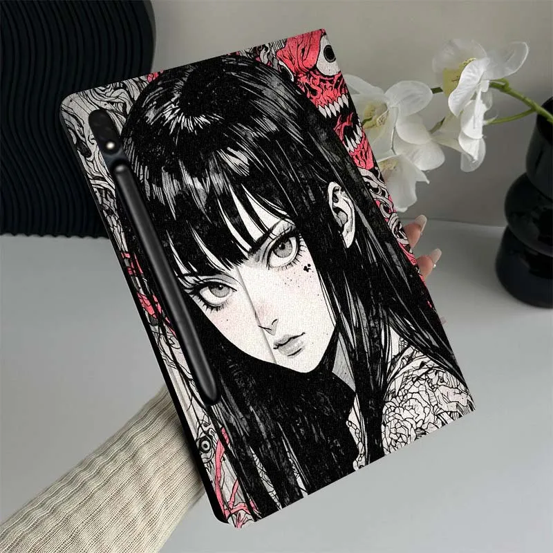 T-Tomies K-Kawakamsis Anime Tablet Case For Samsung Galaxy Tab S7 S8 S9 S10 FE Plus 12.4 13.1 Inch