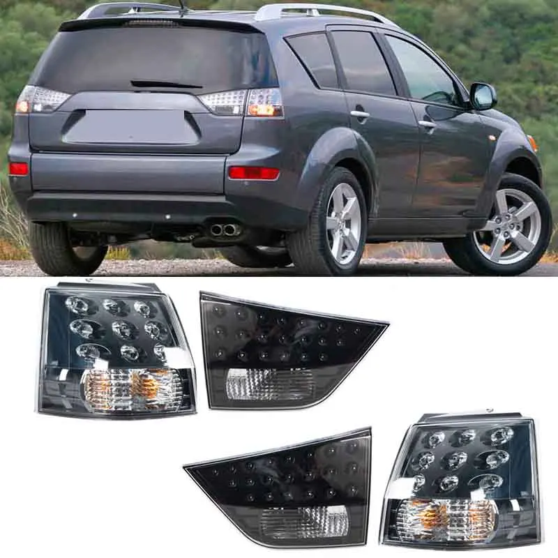 Car Accessories For Mitsubishi Outlander EX 2006-2012 CarRear Tail Lights Rear Bumper Stop Brake Fog Light Turn Signal