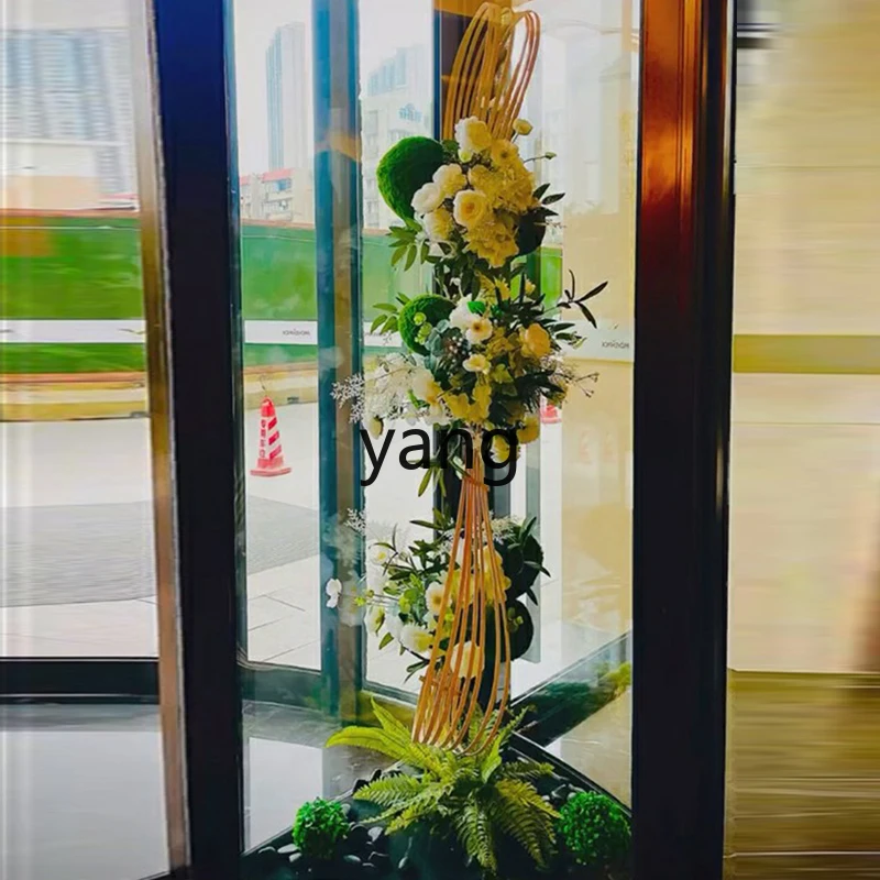 

Tgf building revolving door artificial flower shopping mall hotel lobby ornament decorative flower high-grade green plants