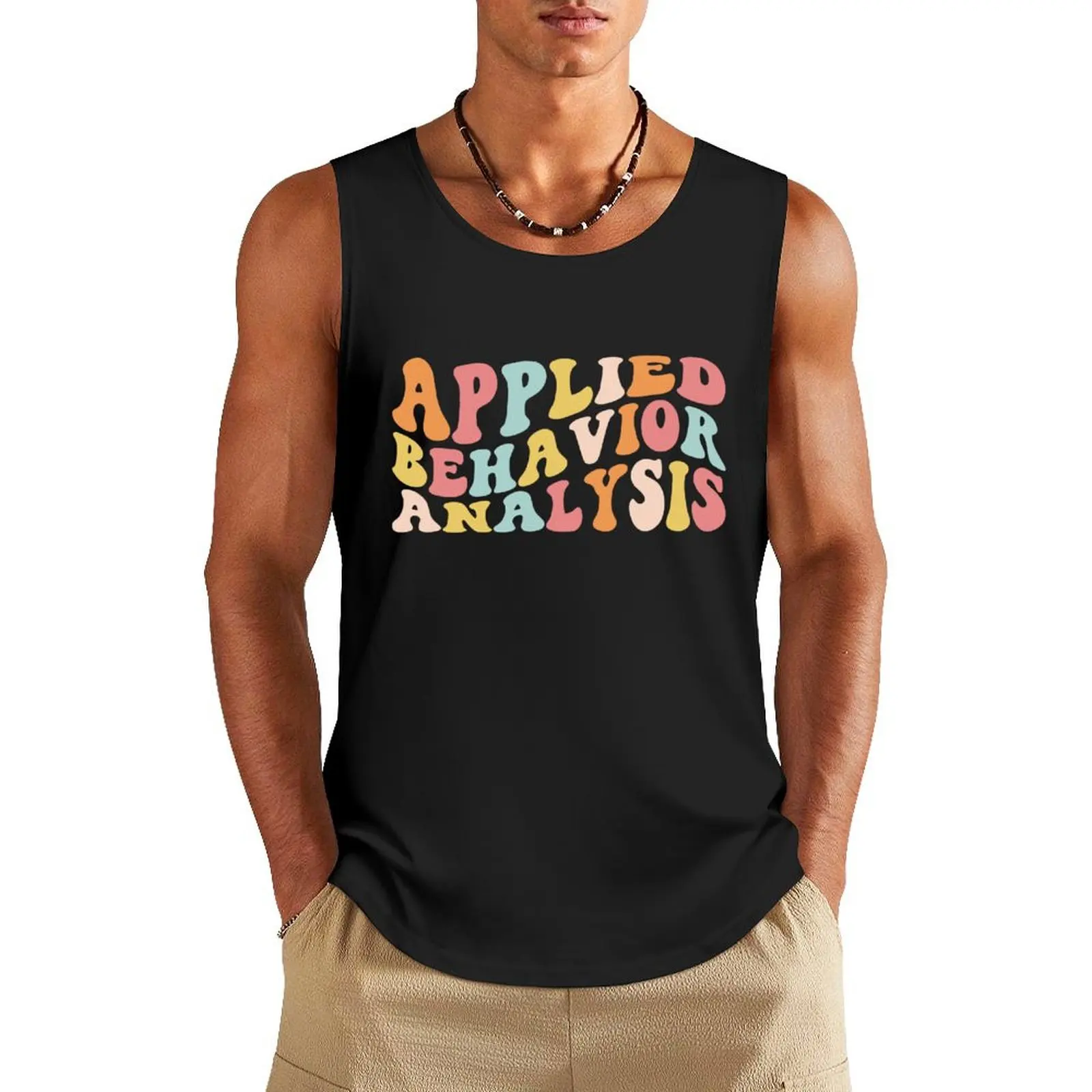 

ABA, Applied Behavior Analysis Tank Top clothes for men T-shirt sports fashion 2025 man