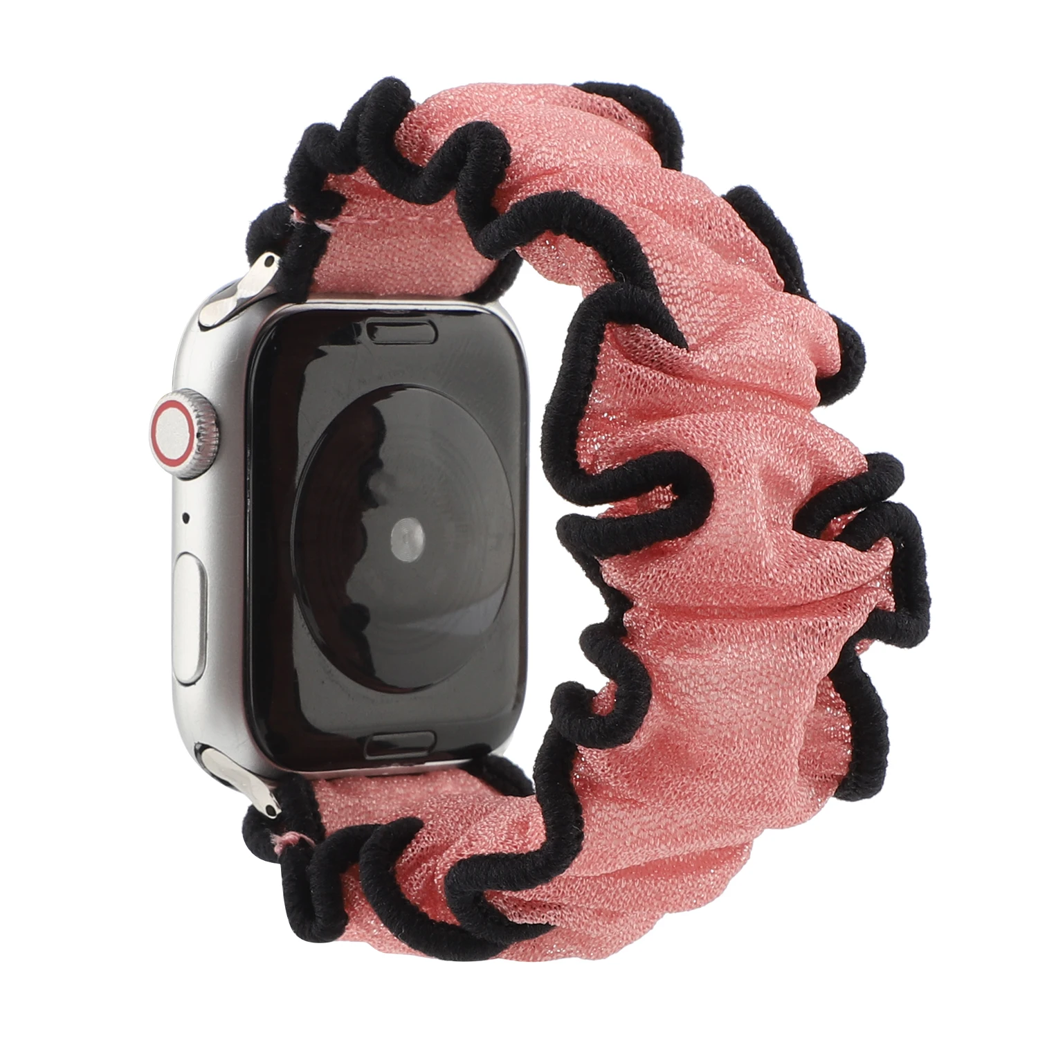 Lace Strap for Apple watch Band Bracelet Scrunchie Elastic Force for Iwatch Lady Light Style 38 40 41 42 44 45mm Cloth Wrist