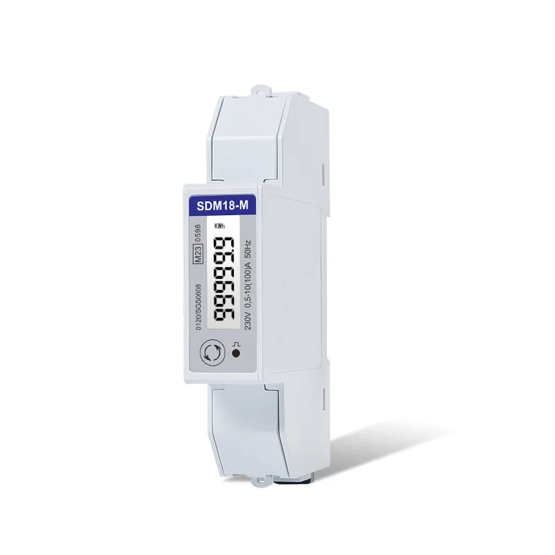 Imagem -04 - Medidor de Energia Solar Fotovoltaica Monofásica de Dois Fios Comunicação Rs485 Modbus Mid Sdm18-m