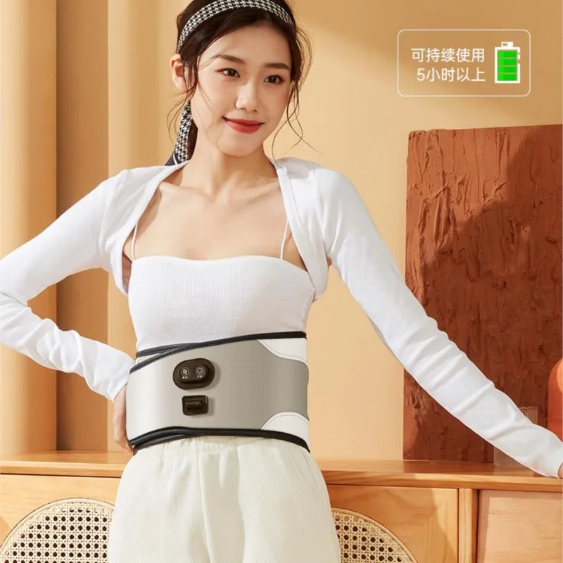 

Electric Vibration Heating Slimming Massage Belt Weight Loss Relieve Lumbar Pain Warm Belly Uterus Far Infrared Moxibustion belt