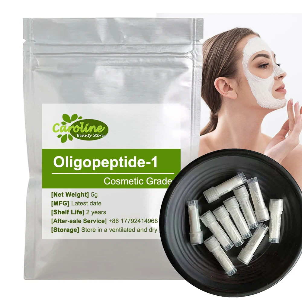 Polvo de Oligopeptide-1 para el cuidado de la piel, blanqueador, protector solar, elimina arrugas, resiste el envejecimiento y el acné, gran oferta