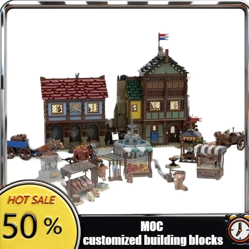 

3040 PCS Urban Guard Captain's House MOC Customize Modular Building Block Model Technology Kids Creative DIY Holiday Toy Gifts