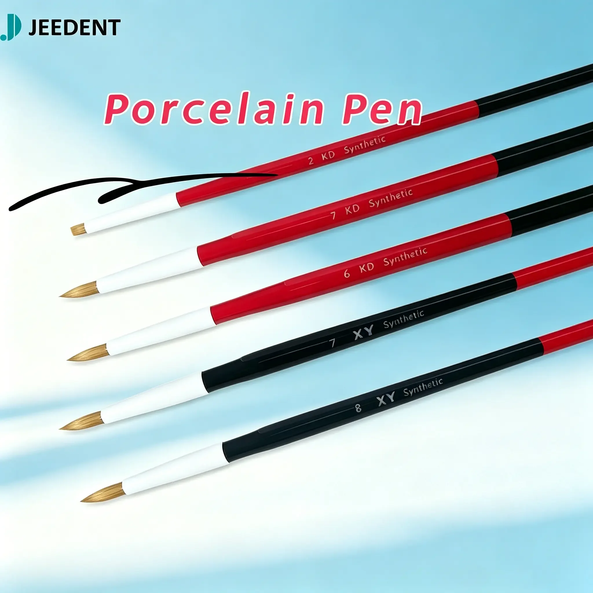 

JEEDENT 1/3/5 Pcs Dental Resin Brush Pens Dental Shaping Silicone Adhesive Composite Porcelain Teeth Dentist Tools