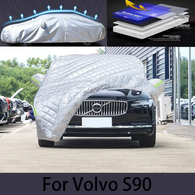 

For VOLVO S90 Hail prevention cover auto rain protection, scratch protection, paint peeling protection, car clothing