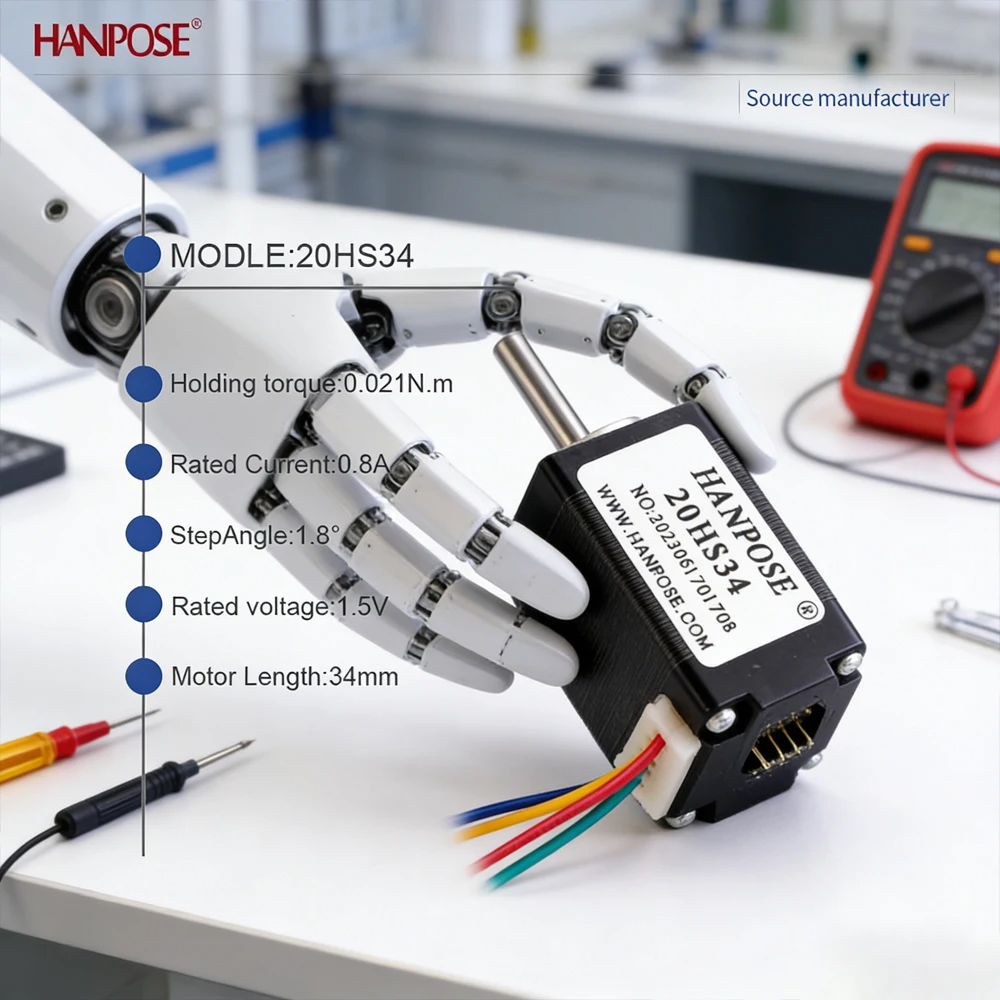 

NEMA8 5PCS 20HS34 Miniature Stepper Motor 0.021N. m 0.8A 3D Printing Accessories Motor Manufacturer Direct Sales in Stock