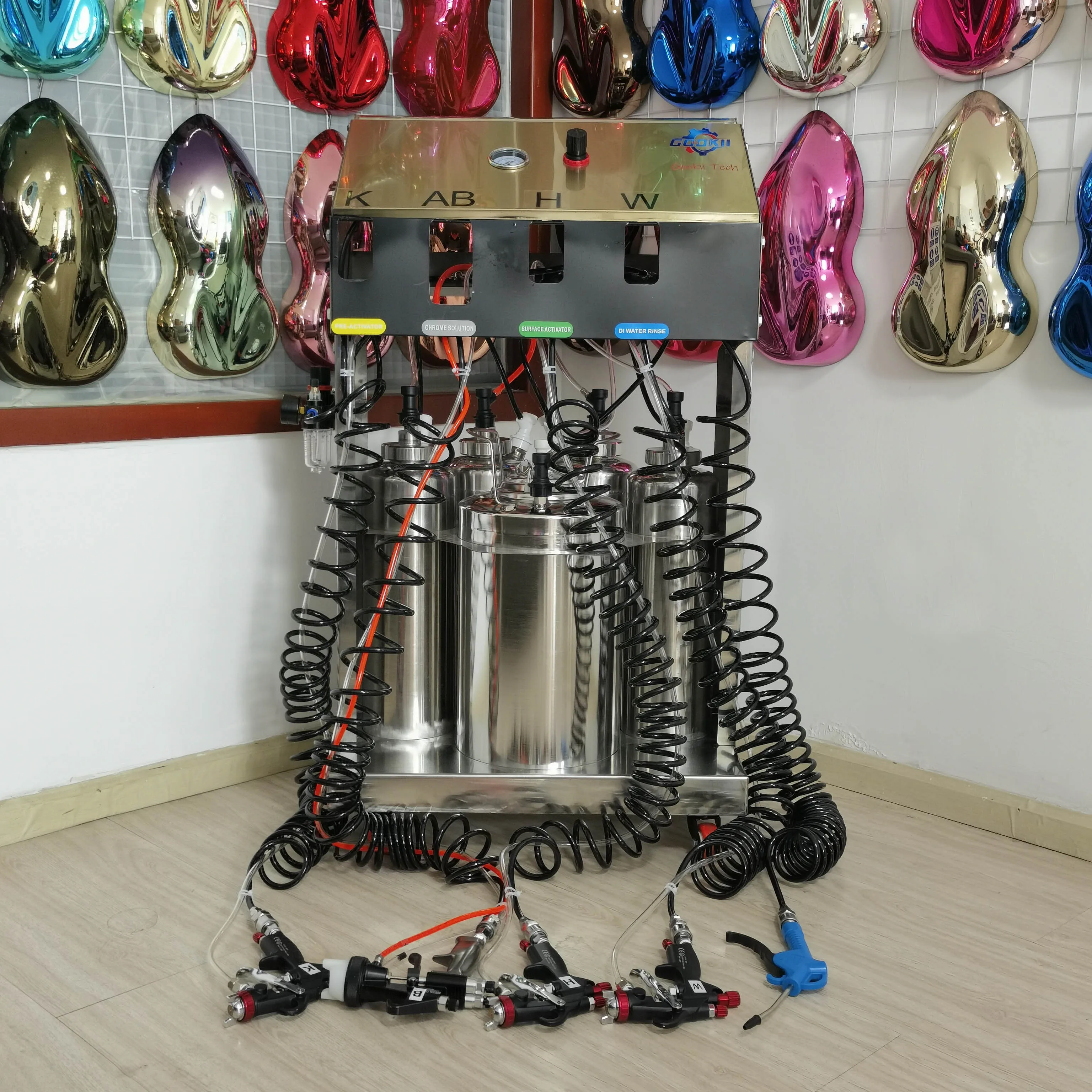 

Gookii 6L хромированный серебряный зеркальный распылитель для нано-краски для обработки поверхности