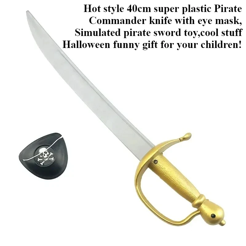 

Cool Stuff Halloween Funny Gift-40cm Simulation Pirate Command Knife,Kawaii Sword Toy,Cosplay Prop,Stress Reliever Toys for Boys