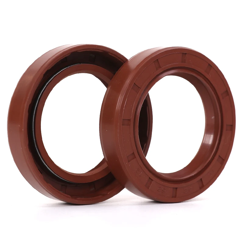 Oil Seal Spring Retainer TC Rubber FKM Brown Metal Skeleton  FKM Rubber Oil Seals TC48*60*62*65*66*68*70*72*75*90*7/8/9/10/12