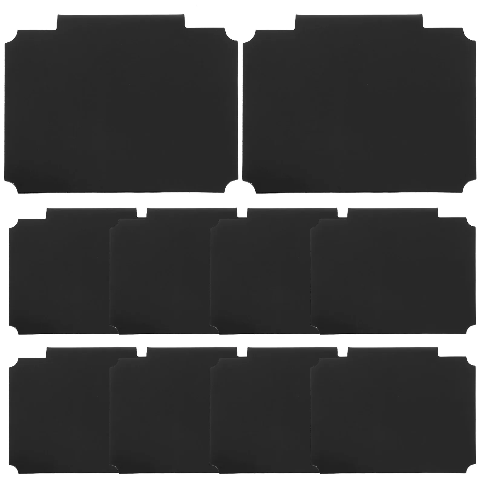 

10 Pcs Label Clips Erasable Price Tag Holders Black Board Chalkboard Label Holder For Bins Baskets Storage Displays