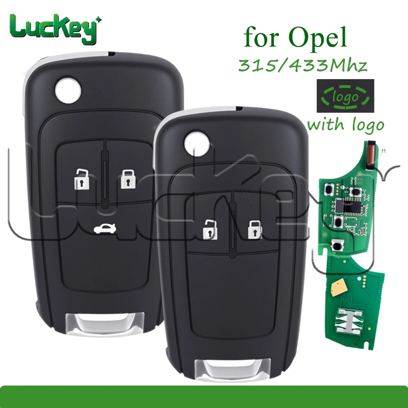

Smart Car Key for Opel Astra H Vectra C Corsa D Vauxhall Meriva B Remote Key 315Mhz 433Mhz G4-AM433TX With Logo Car Key Fob