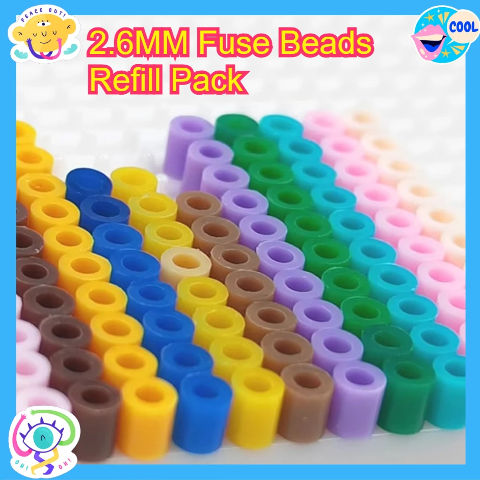 

Набор для творчества: 24 цвета термомозаики (2,6 мм) для детей, для рукоделия, поделок, подарков ручной работы