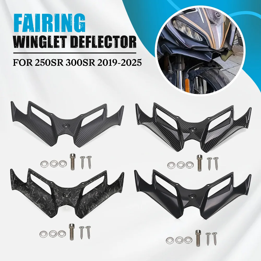 

Front Deflector Fairing Wind Wing Spoiler Aerodynamic Winglet Cover For CFMOTO 250SR 300SR 250 SR 300 MY22 2019-2023 2024 2025