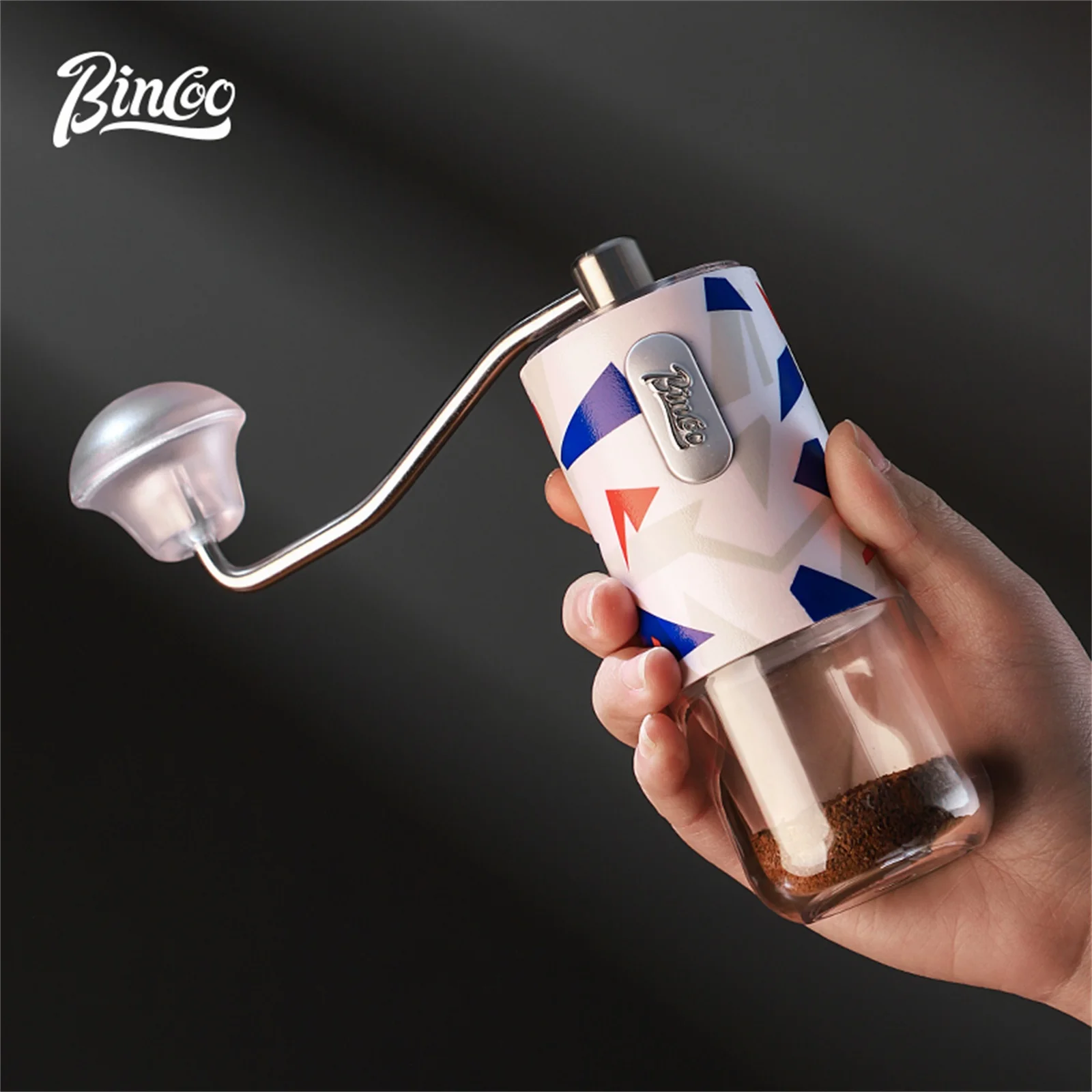 

BINCOO Upgrade Manual Coffee Grinder 420 CNC Six Star Cutterhead Stainless Steel Adjustable Manual Burr Coffee Bean Grinding