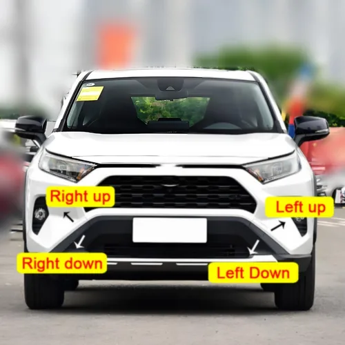 Imagen 2 del producto Cubierta de remolque de parachoques de coche, cubierta de gancho de remolque de parachoques delantero para Toyota RAV4 RAV 4 2020 2021 2022 2023, tapa de ojo de remolque