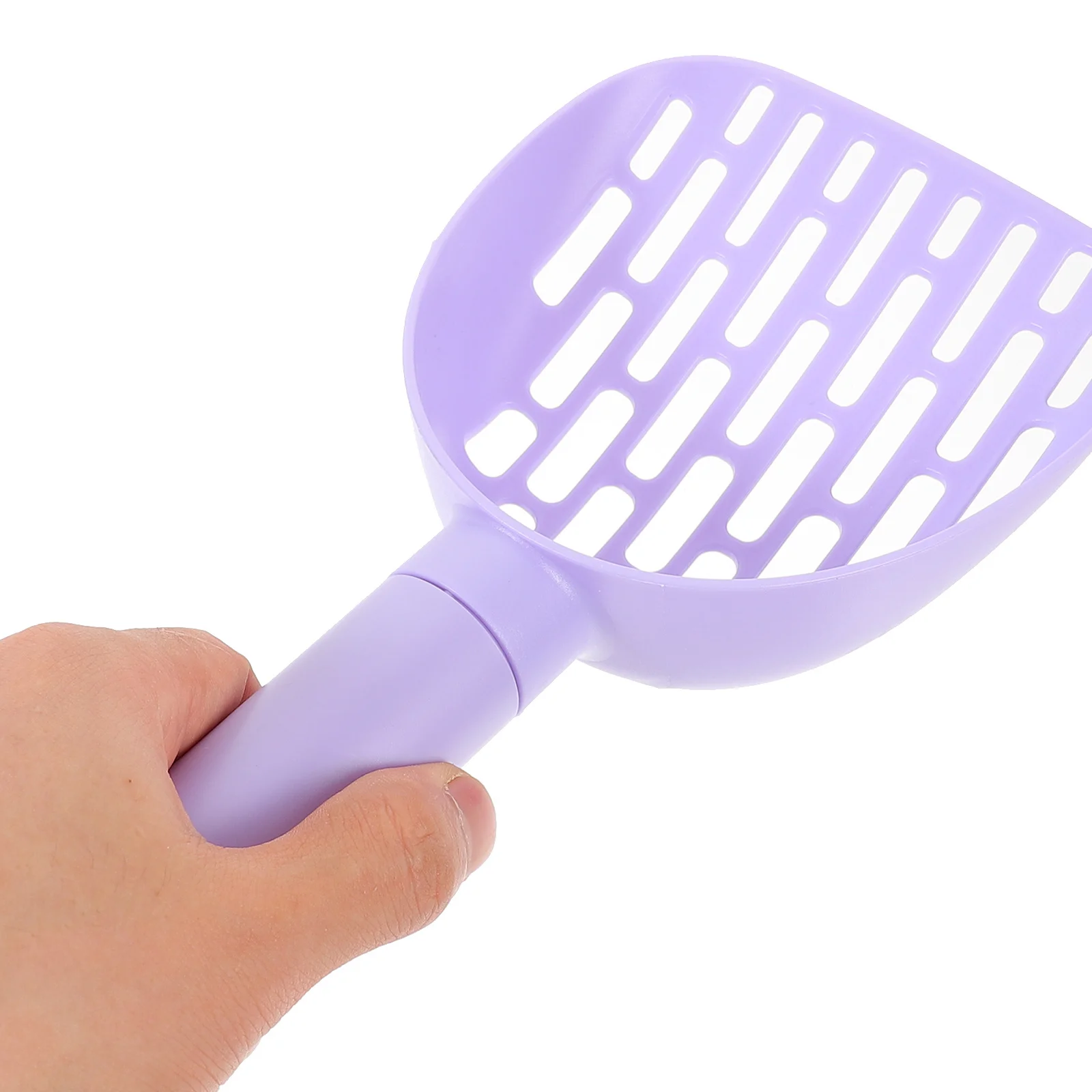 

1Set Pet Cat Litter Scoop Holder Round Edges Smooth Surface Large Capacity Easy Clean Filter Cats Litter Box Fresh Plastic