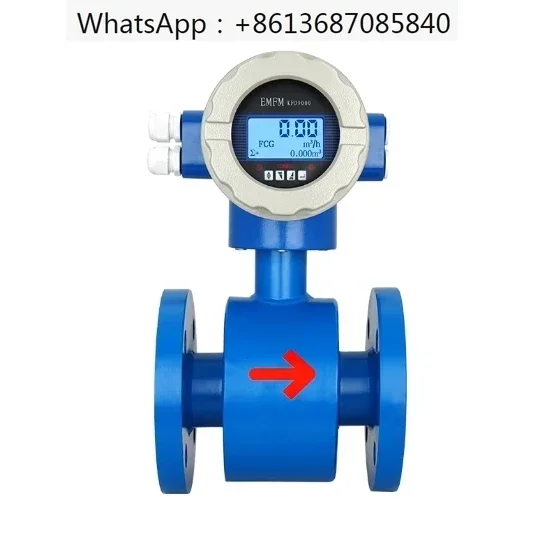 Water Flow Meter 0~30m3/h Sensor Diameter DN10~ DN600 Accuracy 1.0% or 0.5%(Optional) Digital Liquid Electromagnetic Flowmeter