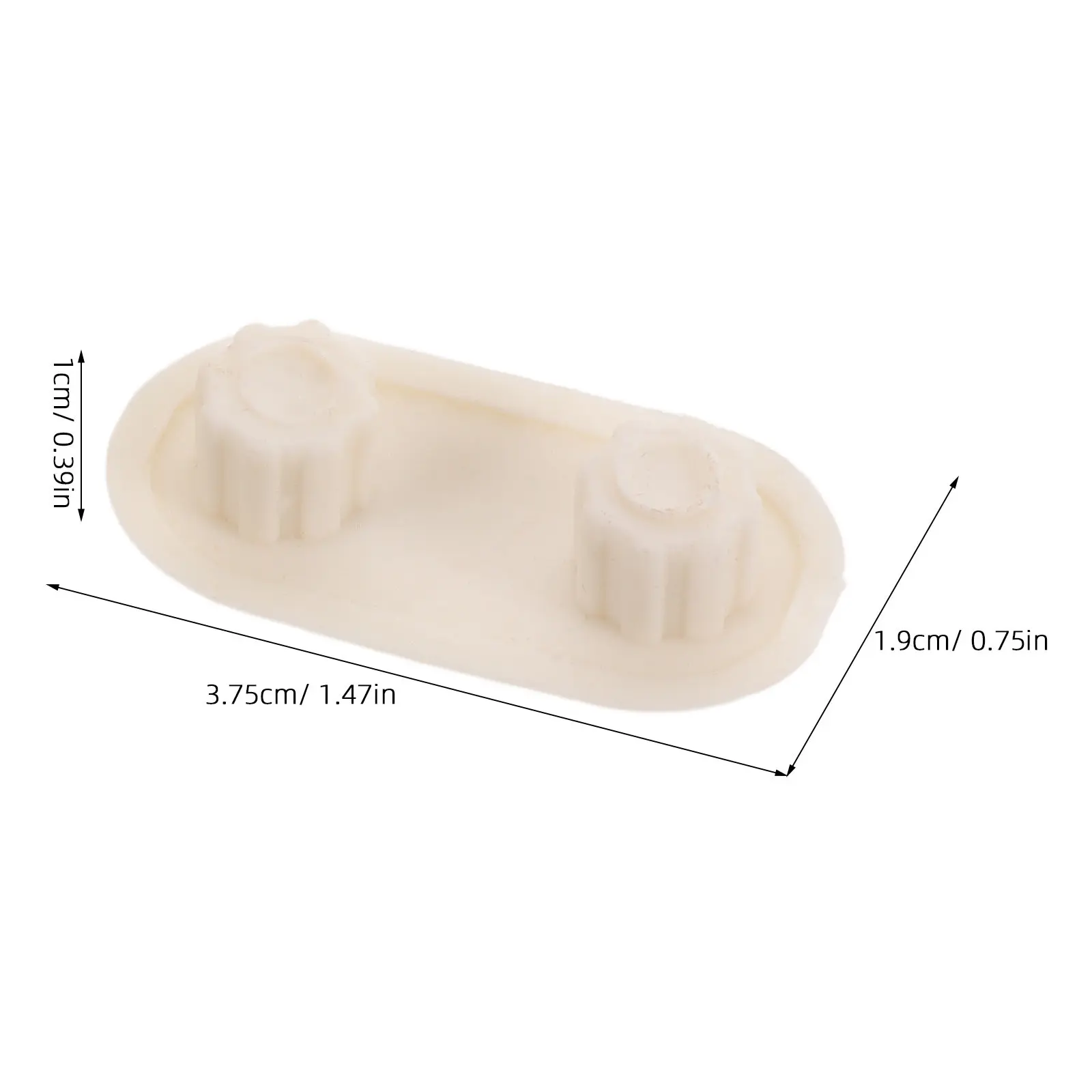 4 Pcs Toilet Seat Damper Replacement Attachment Parts Lid Bumper Pads Abs Non Slip Bumpers Plastic For Home Office (White)