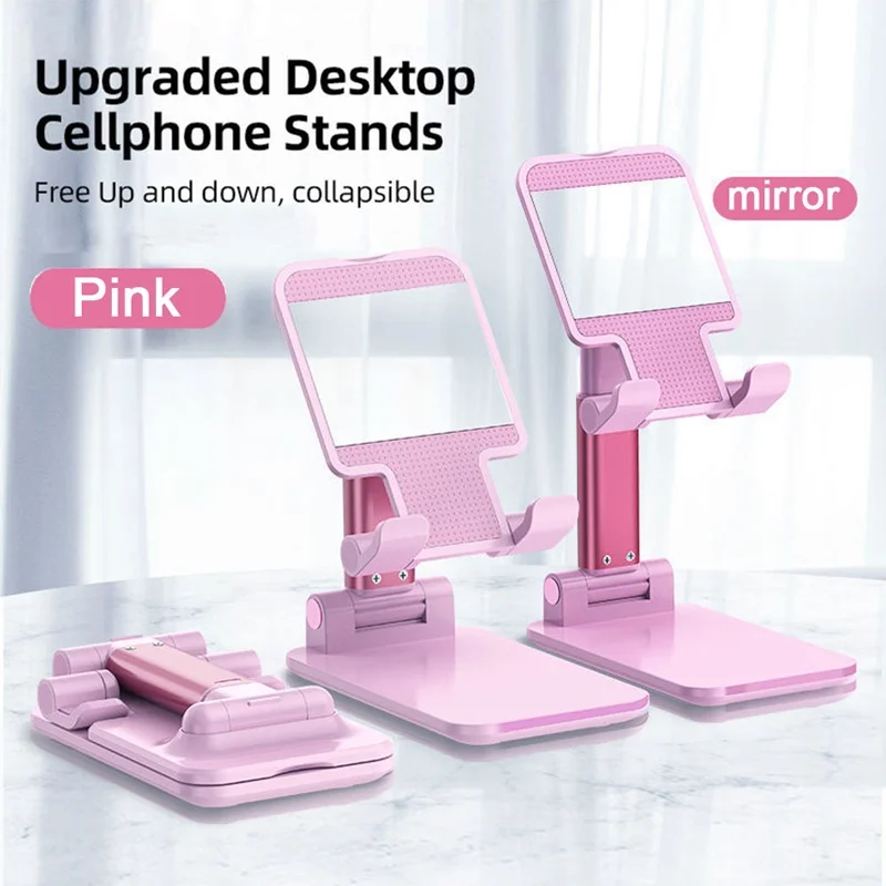 Universal Foldable Metal Desk Moblie Phone Holder Adjustable Cell Phone Stand Soporte Movil Support Telephone Tablet