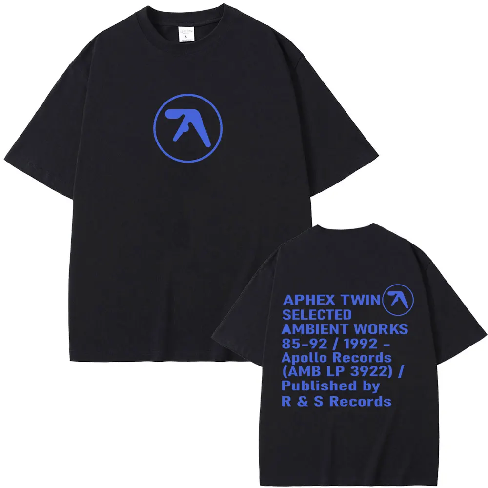 Hot Sale New Aphex Twin Graphic T Shirt Men Women Korean Fashion Trend Short Sleeve T-shirt Men's Pure Cotton Oversized T-shirts