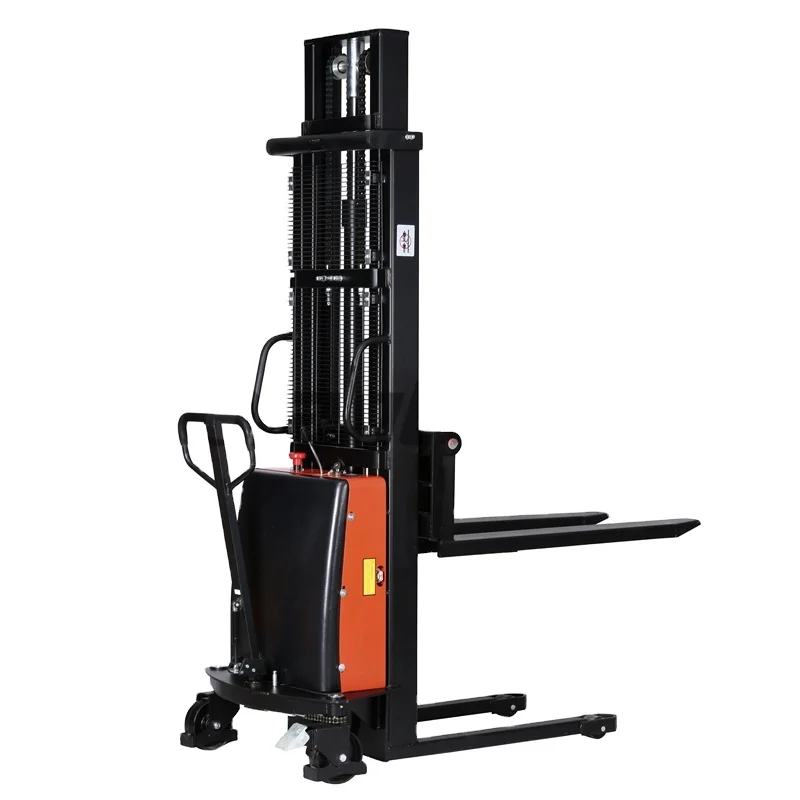 Factory Outlet Forklift Electric Pallet Stacker, 1 Ton Electric Walking Stacker Electric Forklift
