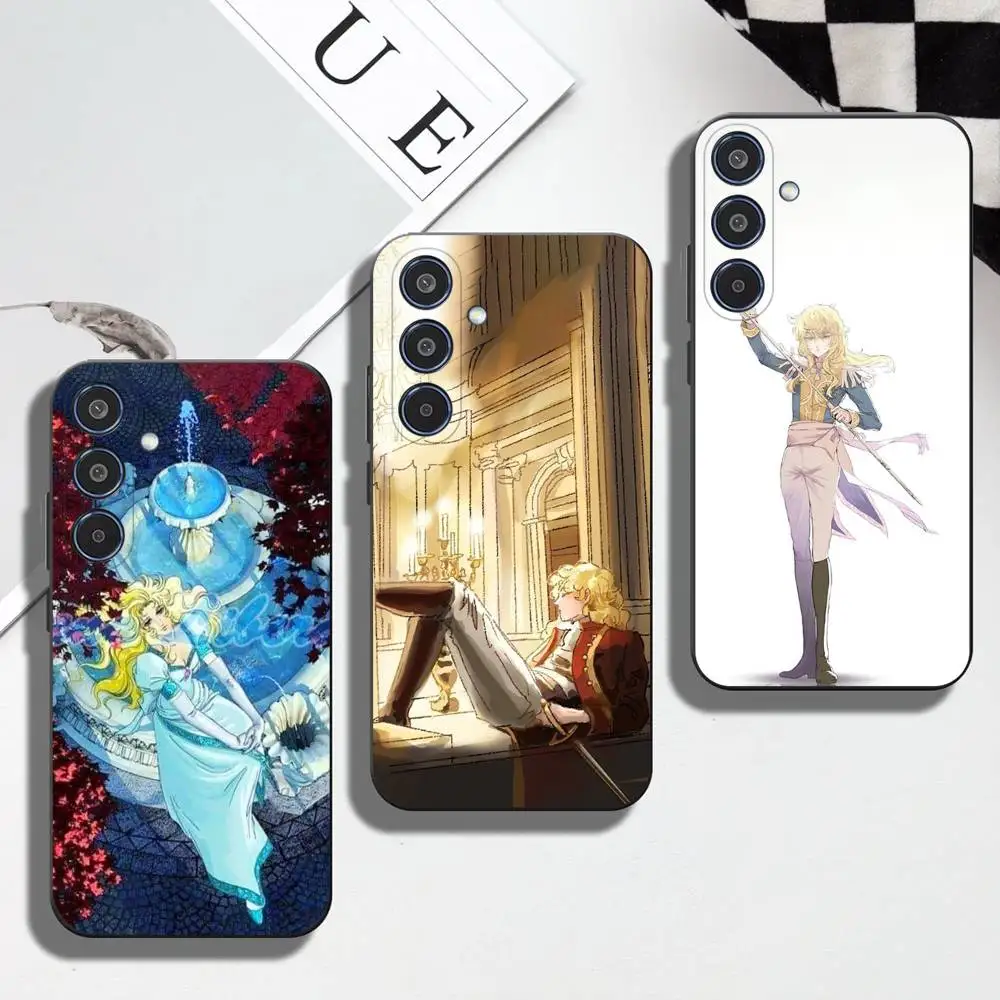 

Lady Oscar Rose of Versailles Holder Phone Case For Samsung Galaxy A12 13 Note 10Pro 20Ultra A20 21 30 31 40 41 A71 72